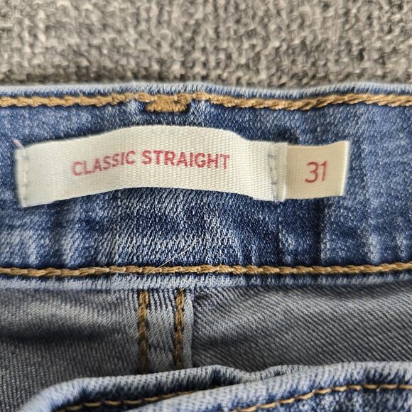Levis Classic Straight Women's Medium Wash Jeans Size 31 - Picture 3 of 7